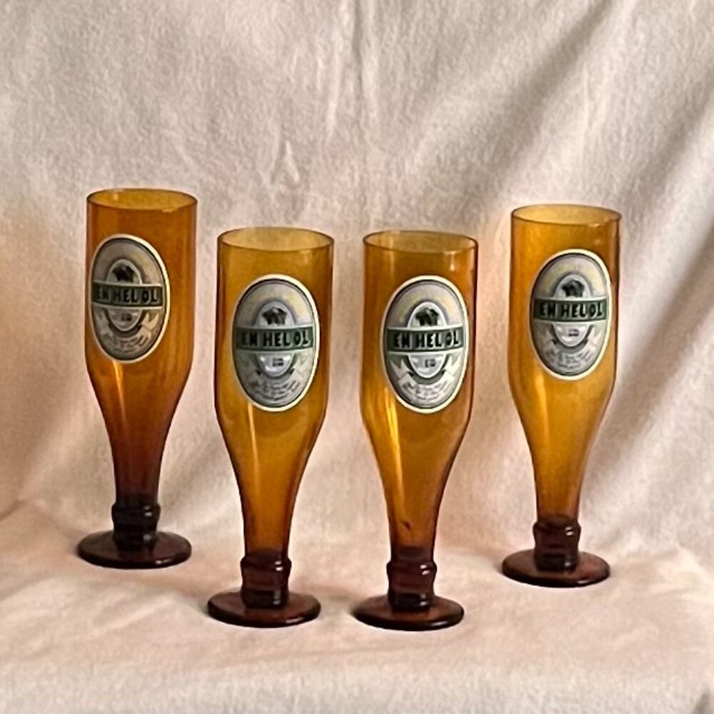4 - Estate Vintage “En Hel Ol” Swedish Beer Glasses - Picture 8 of 8
